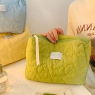 Cute Travel Storage Makeup Bag Quilted Detail Cosmetic Organizer Portable Toiletry Wash Bag