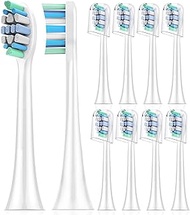 Replacement Toothbrush Heads for Philips Sonicare：10 Pack Soft Replacement Electric Brush Head Compatible with Phillips Sonicare Plaque Control Snap-on