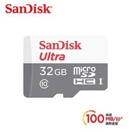 晟碟SanDisk Ultra microSD 32GB 記憶卡 SDSQUNR-032G-GN3MN