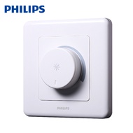 Switch socket / Philips wall switch socket panel Aorino series elegant white 300W dimmer switch