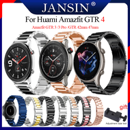 สาย For Huami Amazfit GTR 4 / GTR 3 /3 Pro / Amazfit GTR 47mm 42mm สายรัดข้อมือสร้อยข้อมือโลหะวง For