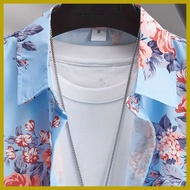 ✾ ♟ ❦ Stylish damit na may bulaklak na print para sa mga lalaki, maong na maong pang-summer para sa