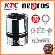 KTC Nepros 9.5mm (3/8 Inch) Hex Socket 6-Point Socket