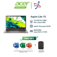 ACER AL15-33P-C84X / AL15-33P-C9WF 15.6" LAPTOP ( N150 8GD5 512SSD / 15.6" IPS FHD / WIN11H / OFFICE