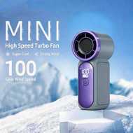 X688 Kipas Mini Portable Fan 0-100 Speed Adjustment handheld desktop Rechargeable Mini Turbo Fan