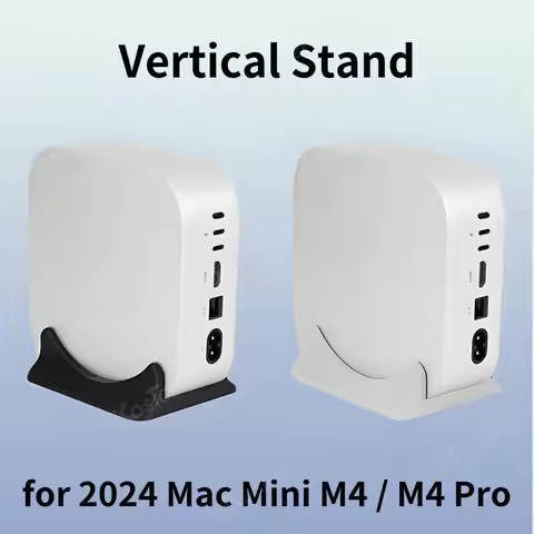 Vertical Stand Sturdy Anti-Slip for 2024 Mac Mini M4 Desktop Computer 3D Printing Accessories for Ma