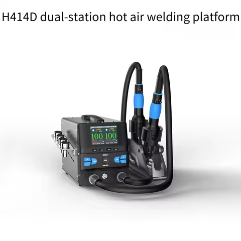 AIXUN 3200W H414D Dual-Station Hot Air Rework Station, BT&WiFi Ver. Smart Desoldering Tool for Phone