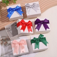 Bowknot Jewelry Box - Necklace Earring Ring Packaging Case - With Sponge Inside - Jewelry Organizer 