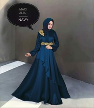 Gamis pesta velvet baju muslim Alia / Dress muslim