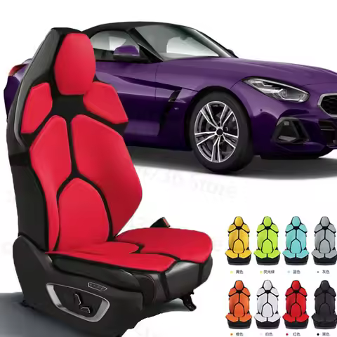 FORBMW Z4 G29 E85 E86 E89 Cushion Car Seat Chair Back Mesh Lumbar Back Brace Massage Back Pad Suppor