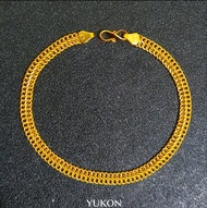 Gelang Wanita Kadar 875 Hollow Super Gelang Rantai 20k 20 karat Basic Collection Gold Emas