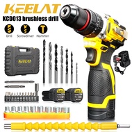 KEELAT KCD013 Cordless Drill Set Brushless Drill Impact Drill Bigger Heavier Stronger and More Profe
