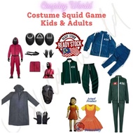 [Cosplayworld][Ready Stock] Costume squid game kids & adults set for event occasions