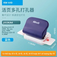 Máy Đục Lỗ Thủ Công KW-Trio 99h9 Công Cụ Để Bàn Học Sinh Kích Thước 6 Lỗ A4 B5 Với 26/30 Lỗ Trên Mỗi