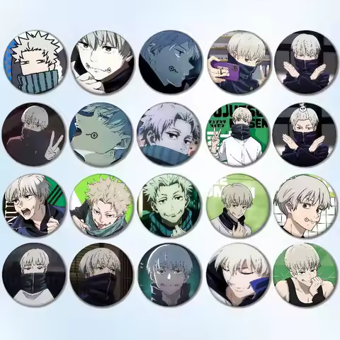 Anime Toge Inumaki Creative Tinplate Quote Badges Clothes Backpack Accessories Gift for Kids Friends