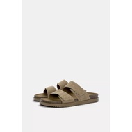 PB men's leather sandals (P U L & B E A R) Ecru color