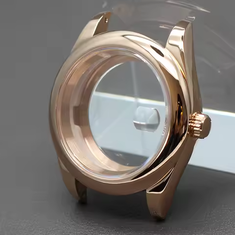 Rose Gold 36/40mm Watch Case Sapphire Glass For Seiko NH35 NH36 NH38 NH34 4R36 Miyota 8215 Movement 
