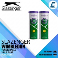 Slazenger Wimbledon Tennis Ball (3 Balls in a Tube) (Bundle Set) Tennis Ball Bola Tenis Bola Tennis