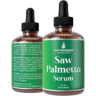 Organic Saw Palmetto Oil Serum. Stop Hair Loss Now by Hair Thickness Maximizer. Best Treatment for H