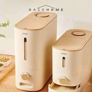 ECOCO Quantitative Rice Bucket - Anti-Flea, Moisture-Proof Rice Container, Rice Storage, Rice Dispen