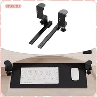 [szxmkj2lp] 2Pcs under Desk Keyboard Tray Slide Hardware Desk Accessories Easy Installation