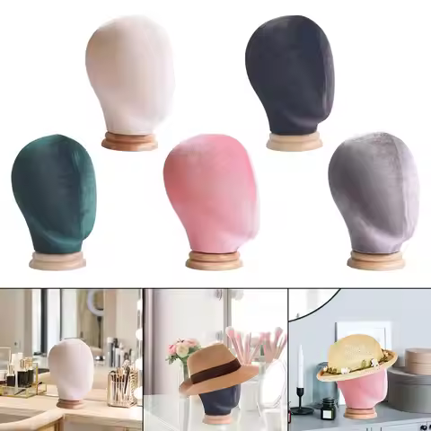 Mannequin Head Wig Head Model Multifunctional Freestanding Hairpiece Stand for Wig Display for Salon