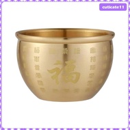 VG673 Cuticate1 Mangkok Feng Shui Kuningan Nasi Ppn Treasure Bowl Corn
