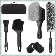 [h5bl3j6wj.ph] Car Wheel Brush Kit Wheel Brushes for Cleaning Wheels,Tires Soft-Bristled Rim Brush
