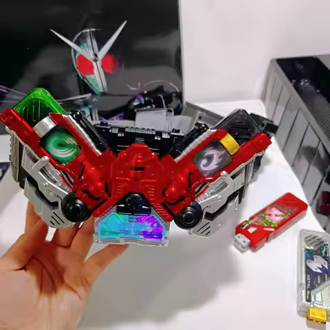 In Stock CSM Kamen Rider W Double Driver Belt Full Set Linkable Cyclone Joker Gaia Memory Transforma