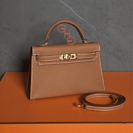 愛馬仕迷你凱莉2 / Mini kelly 2 / 金棕37/ 金扣/ Epsom /W (全新）