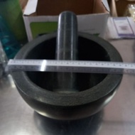 Granite stone mortar &amp; pestle / Lesung Batu hitam high Quality