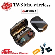 TWS M10 HEADSET BLUETOOTH WIRELESS TWS M10 WITH POWERBANK 3500 MAH