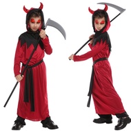 Red Devil Masquerade Party Little Vampire Halloween Costume Children Costume Show cosb-0151 Horror G