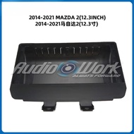12.3 inch 2 Din Car Audio Frame GPS Navigation Fascia Panel Car DVD Plastic Frame Fascia For 2014-20
