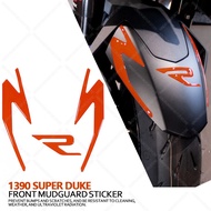 For 1390 Super Duke Motorcycle Accessories Waterproof Protective Front Mudguard Sticker 3D Epoxy Re