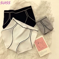 SUISS 3-Piece Cotton Brief Set - High-Waisted Women's Underwear