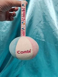 （c99）髒污 泛黃 灰塵 combi 三色球 毛巾布 毛巾料 球 復古 早期 懷舊 安撫娃娃 童年 絨毛 娃娃 玩偶 布偶