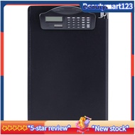 Multifunctional Clipboard with Binder Calculator Writing Pad Pen Slot & Scale for A4 Paper File Suit