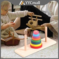 8 Layer Blocks Of Hanoi Tower Wooden Hanoi Tower Montessori Building Blocks Toys For Learning
