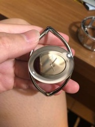 瑞士 CK手錶 Calvin Klein 雙曲線手鐲簍空造型女錶 (K1A235)