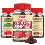 Berberine with Ceylon Cinnamon Gummies — Sugar-free, 98% Pure & 10x Absorption — 1200mg Organic Berb