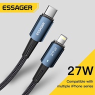 Essager สายชาร์จ USB Type Cสายชาร์จเร็ว Lightning สำหรับ Iphone 11 12 13 Pro Max Mini Xs Xr X 8 iPad MacBook PD 27W