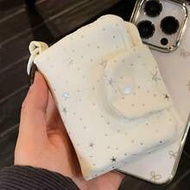 Japanese & Korean Style Niche Design Aesthetic Makeup Bag, Portable Handheld Pouch For Instax Camera