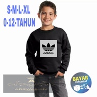 sweater hoodie anak logo adidas/terbaru/murah/kekinian/virall