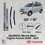 GEARMAX Front Silicone Wiper Blades for Toyota Avanza 2006 - 2011 (20" + 16")