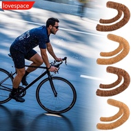 LOVESPACE 2PCS Road Bike Wood Grain Handlebars Anti-Slip Shock-Absorbing Sweat Belt With Adhesive Gl