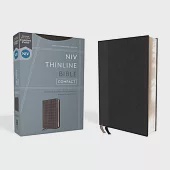 Niv, Thinline Bible, Compact, Leathersoft, Black/Gray, Red Letter, Comfort Print