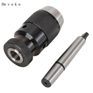 Devoko 0-13mm MK2 Auto Tighten Durable Lathe Tool MT2-B16 Arbor Accs Keyless Machine