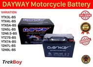DAYWAY Maintenance Free Motorcycle Battery [ ORIGINAL ]