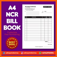 .🚚Ready Stock🏆NCR Bill Book Printing Customized Buku Resit NCR Bill Book Print A4 2 ply 3 ply NCR 10